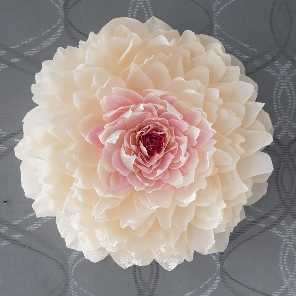 Harloon – 60-teiliges DIY-Papierblumen-Set Zum Selbermachen Für Wand, Hochzeit, Geburtstag & Fotohintergründe