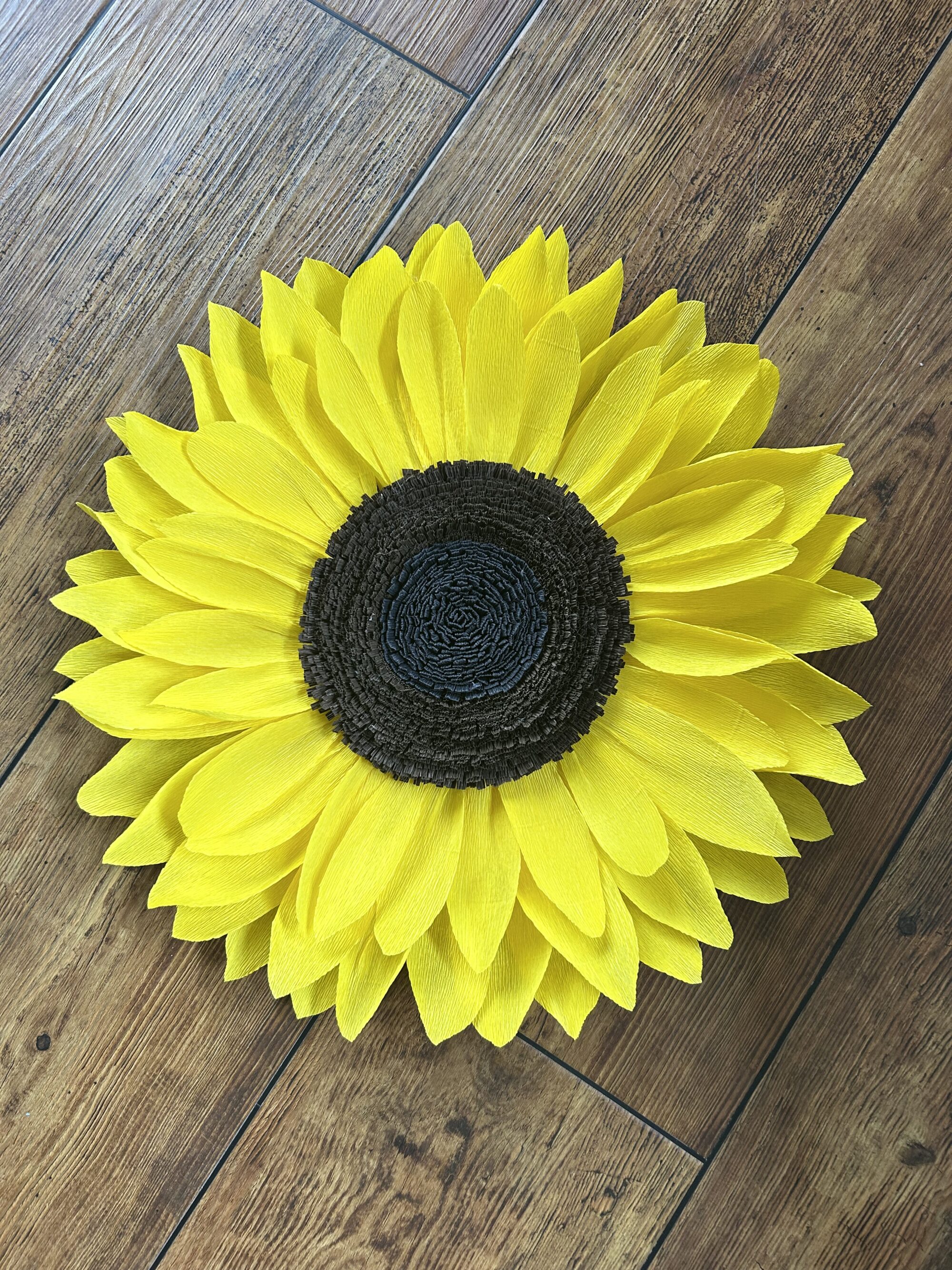 Sonnenblume, XXL Blume, Krepppapierblume Sunflower