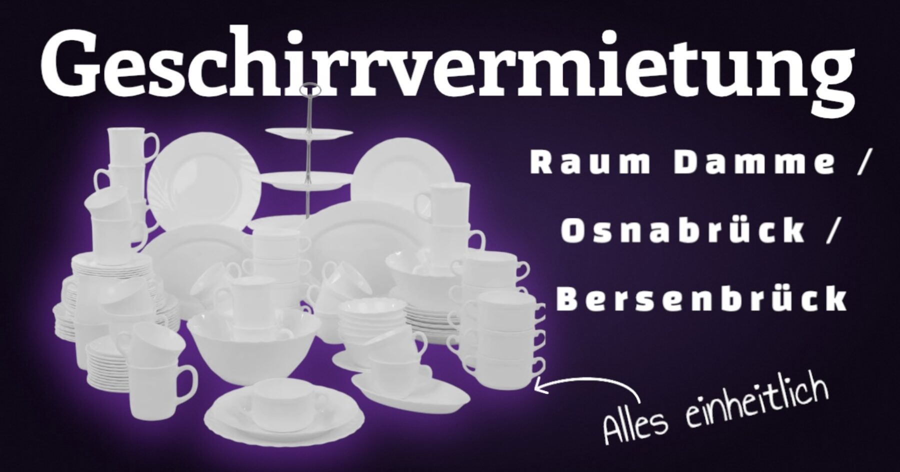 Geschirrvermietung